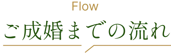 ご成婚までの流れ