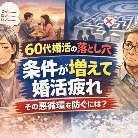 「いい人がいない」と感じたら危険？60代婚活で起こる落とし穴とは・・・