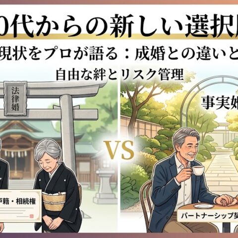 【60代からの新しい選択肢】なぜ今、シニア世代の「事実婚」が選ばれるのか？成功事例と成婚へのアプローチ