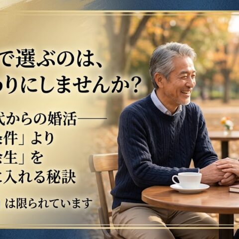 結婚を「条件」で選ぶのは、もう終わりにしませんか？