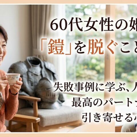 60代女性の婚活は「鎧」を脱ぐことから。失敗事例に学ぶ、人生後半で最高のパートナーを引き寄せる心得