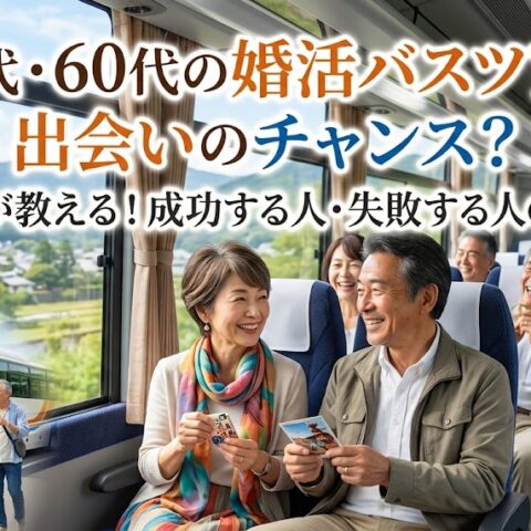 50代・60代の婚活バスツアーは出会いのチャンス？成功する人・失敗する人の違いを仲人が解説