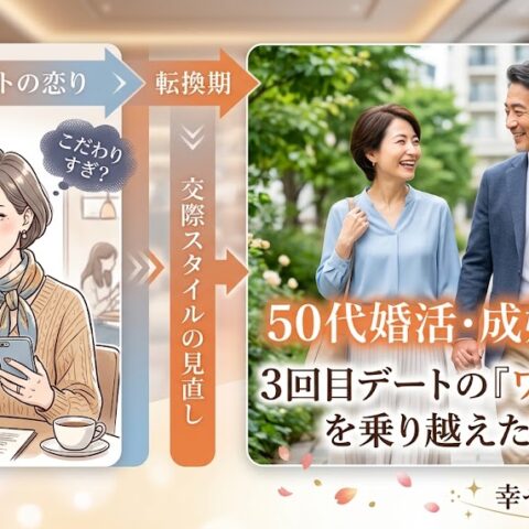 50代婚活「3回目のデート」で陥りがちな落とし穴とは？自分の本音を出しつつ成婚を掴んだ女性の逆転劇
